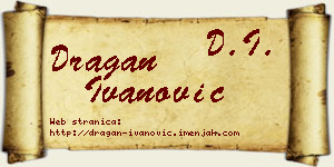 Dragan Ivanović vizit kartica